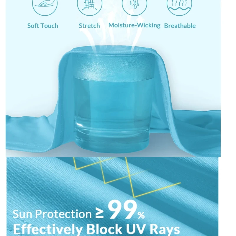 UV Men's Sun Protection Long Sleeve Summer UPF50+ Performance Quick Dry Men T-shirts Breathable Hiking Workout Pullover Tops