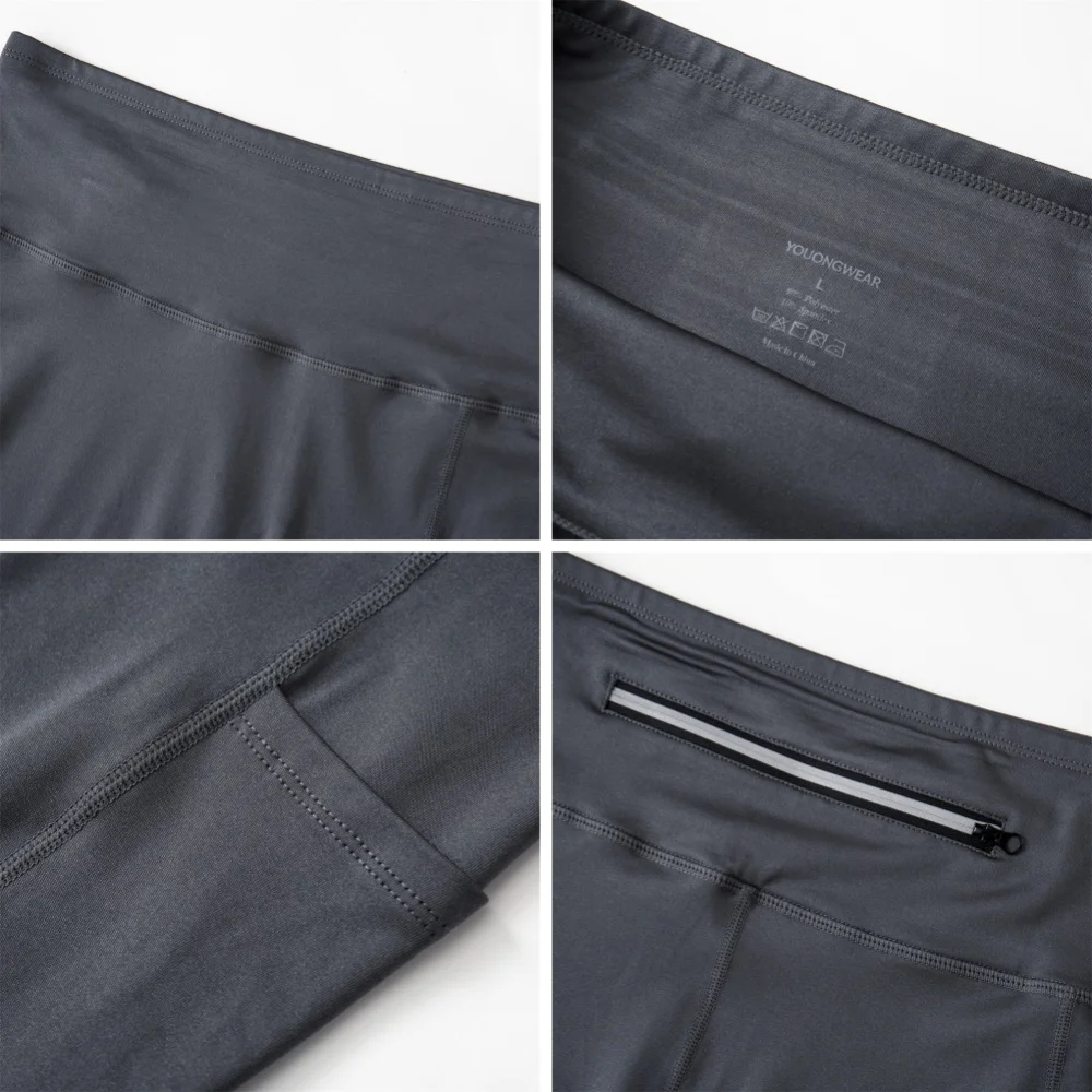 High Waist Tight Compression Sports Shorts for Men Quick Dry Breathable Jogging Marathon Training Fitness Running Shorts