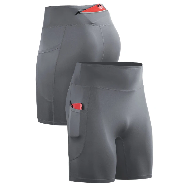 High Waist Tight Compression Sports Shorts for Men Quick Dry Breathable Jogging Marathon Training Fitness Running Shorts