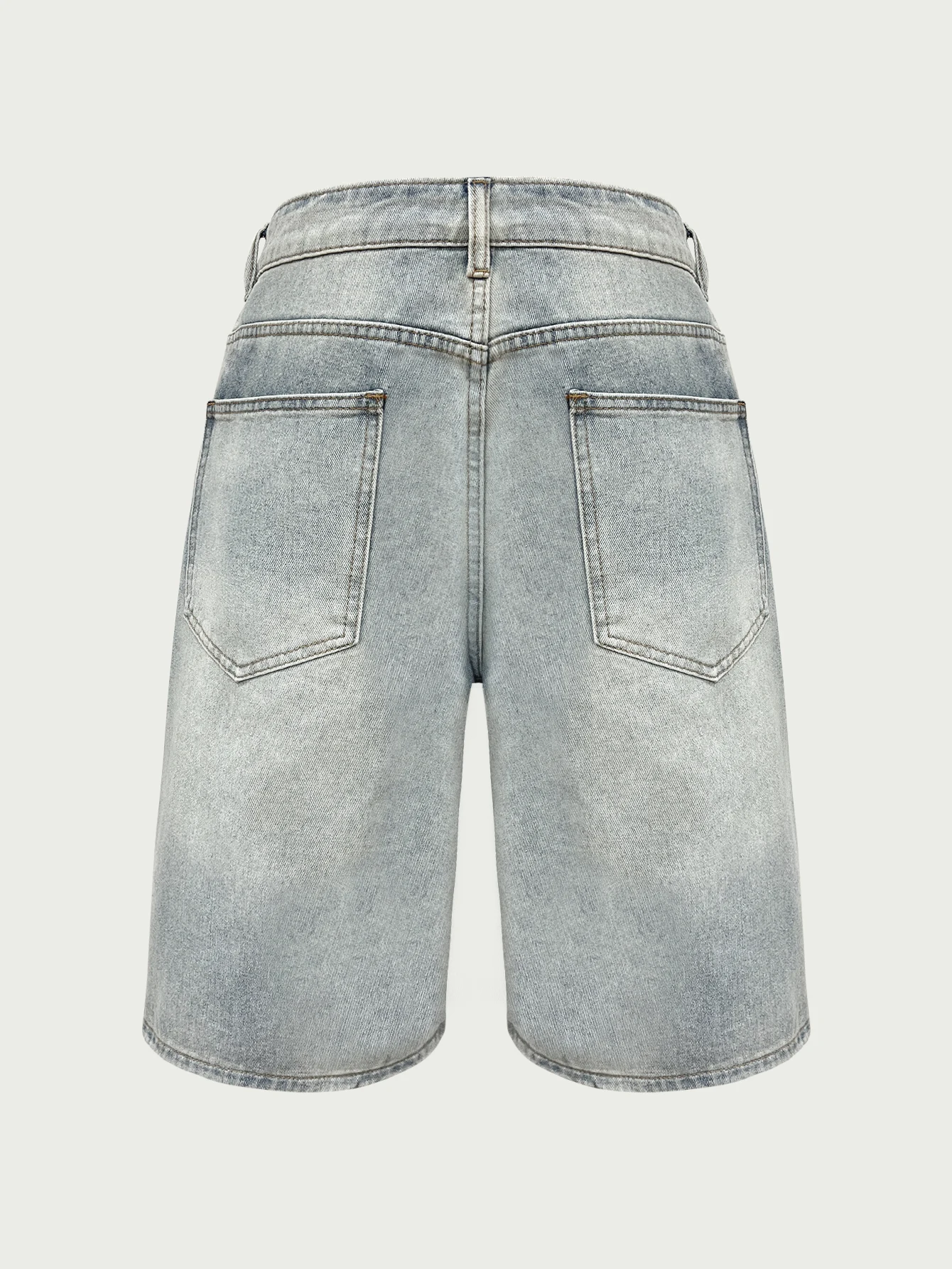 Men's Jeans, Loose Casual, Simple Cut Denim Shorts, Fashion Trendy Denim Straight Pants, Y2K Men's Clothing