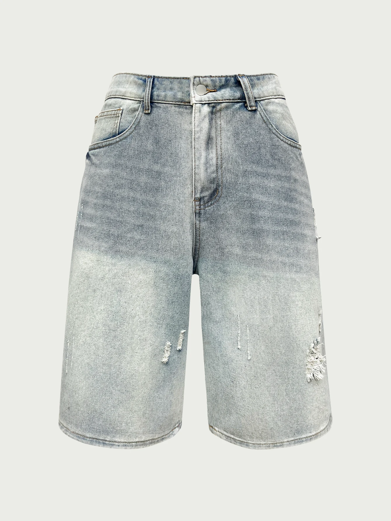 Men's Jeans, Loose Casual, Simple Cut Denim Shorts, Fashion Trendy Denim Straight Pants, Y2K Men's Clothing