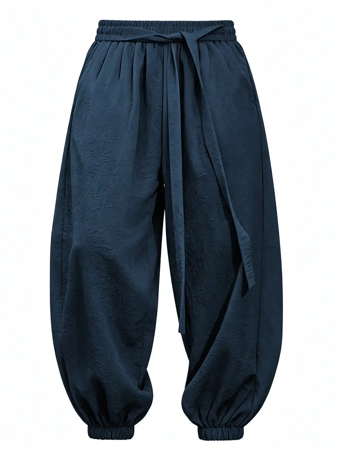 FGKKS Brand New Men Pants Fashion Loose Style Comfortable Cotton Pants Man Black Solid Trousers