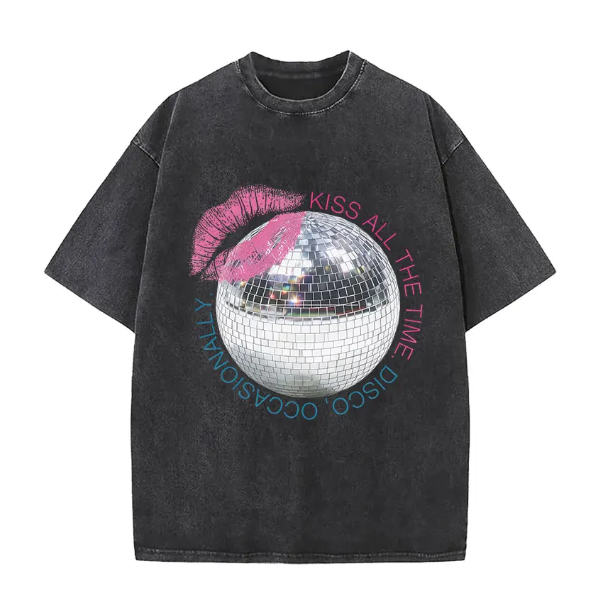 Retro Washed Harry Styles T-shirt Men Women O-Neck Oversized Cotton T Shirt Tops