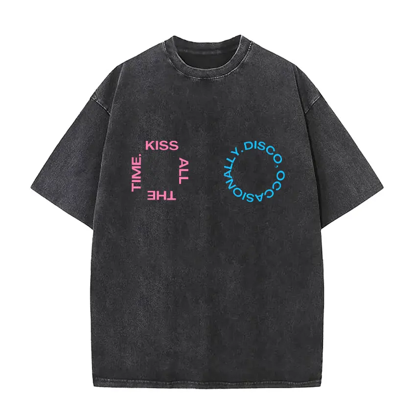Retro Washed Harry Styles T-shirt Men Women O-Neck Oversized Cotton T Shirt Tops