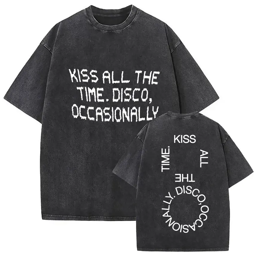 Retro Washed Harry Styles T-shirt Men Women O-Neck Oversized Cotton T Shirt Tops