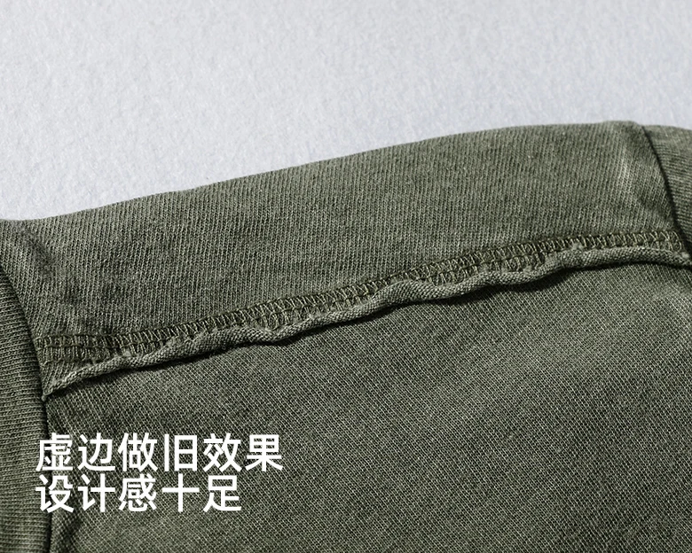 Summer New Short-Sleeved T-shirt Men 's Fashionable Mid-Length round Neck Pure Cotton Tops