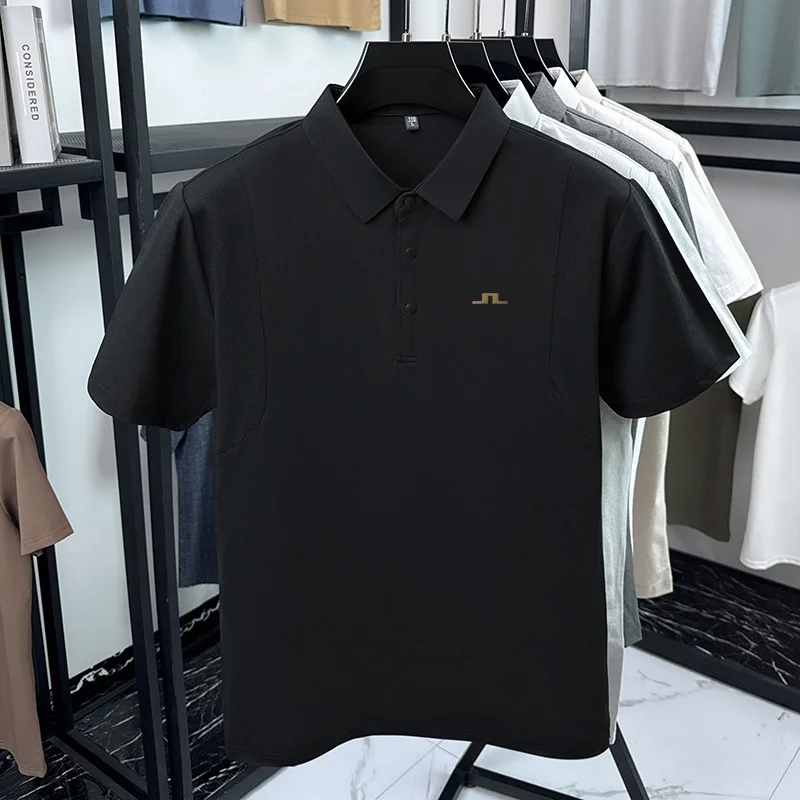 Designer Edition Men Summer New Short-Sleeved Polo Shirt Lapel Button Embroidery Comfortable Breathable Hot-Selling Men's Wear