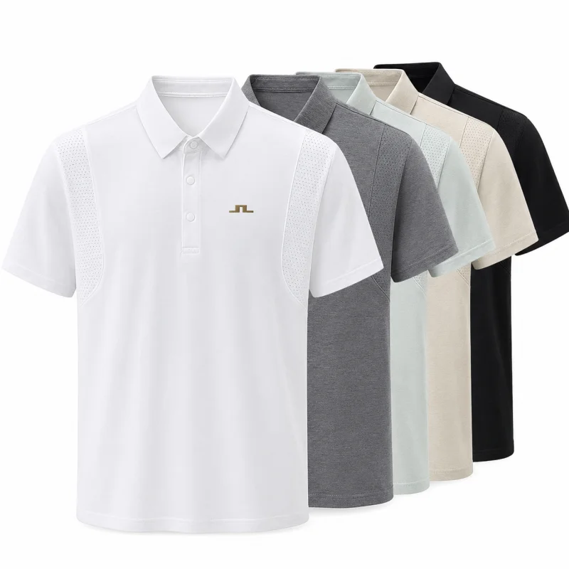 Designer Edition Men Summer New Short-Sleeved Polo Shirt Lapel Button Embroidery Comfortable Breathable Hot-Selling Men's Wear