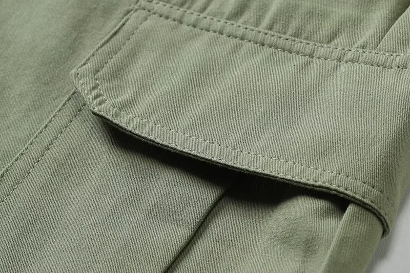 Men's Wear-Resistant Shorts Summer Beach Casual Cargo Short Pants Multi-Pocket Workwear Breathable Loose Straight Solid Shorts