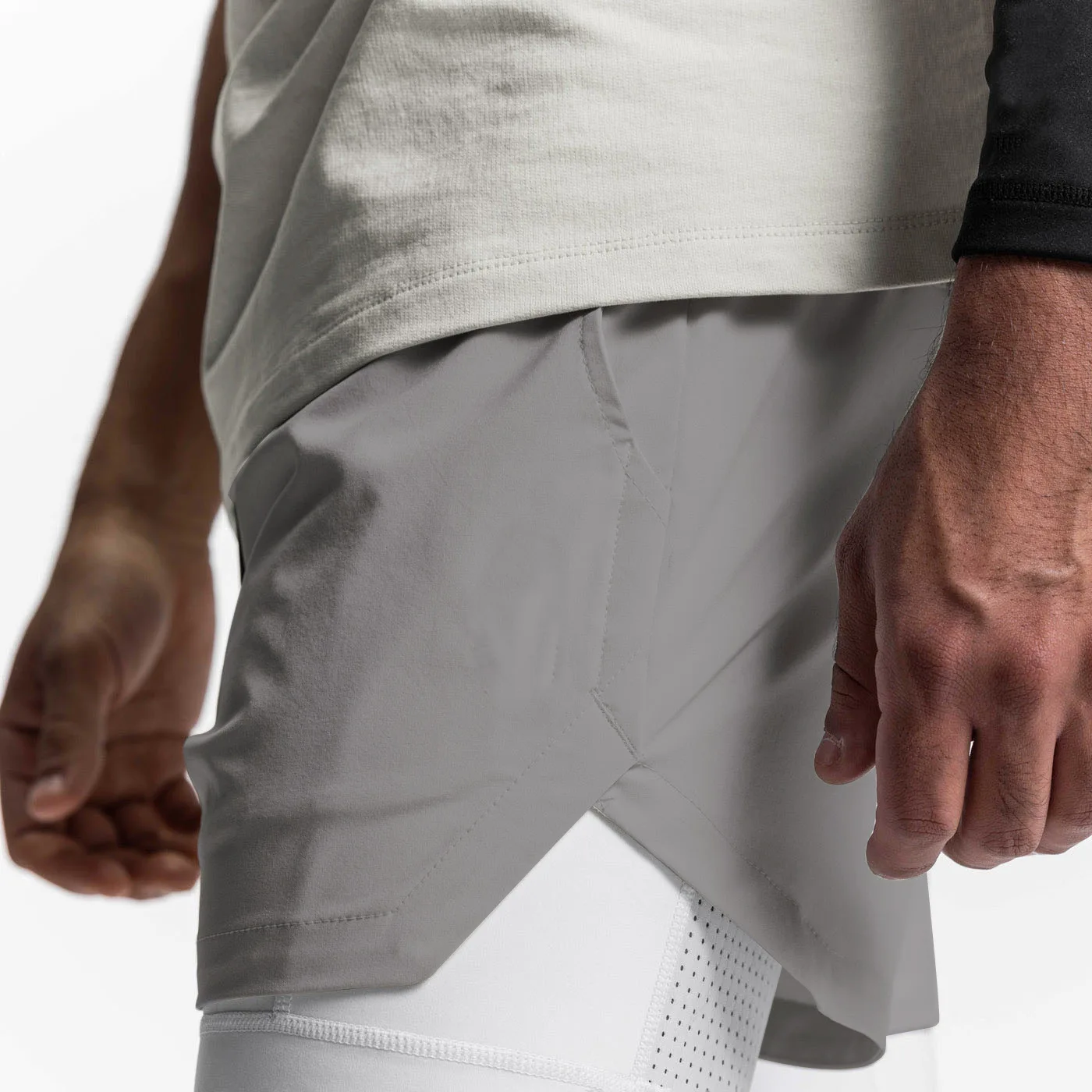 2025 NEW Men's Sports Shorts 2 in 1 Running Shorts Men's Double Layer Breathable Fitness Bodybuilding Training Jogging Shorts