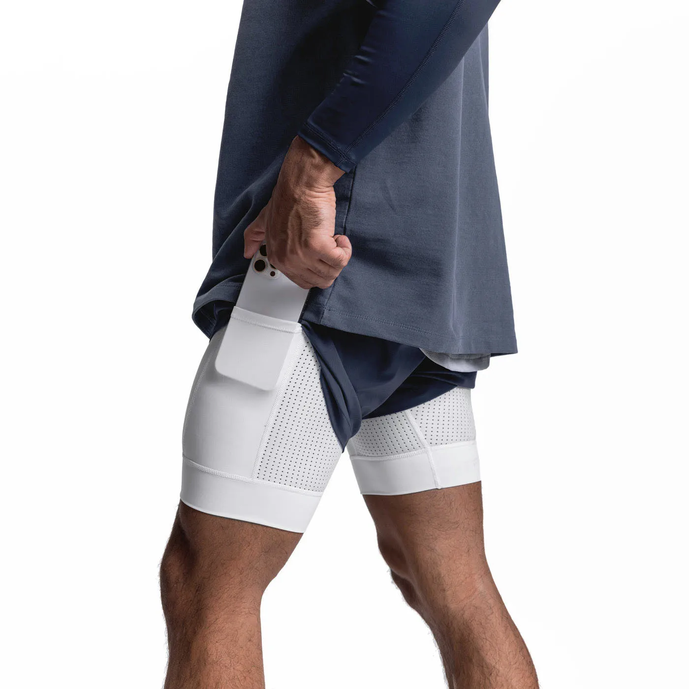 2025 NEW Men's Sports Shorts 2 in 1 Running Shorts Men's Double Layer Breathable Fitness Bodybuilding Training Jogging Shorts