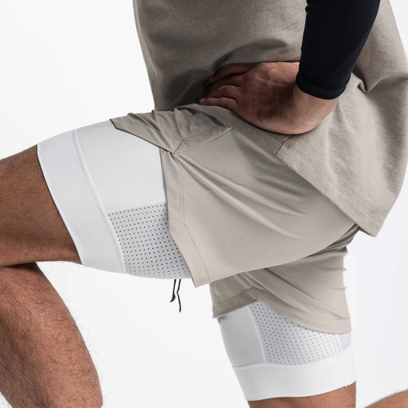 2025 NEW Men's Sports Shorts 2 in 1 Running Shorts Men's Double Layer Breathable Fitness Bodybuilding Training Jogging Shorts
