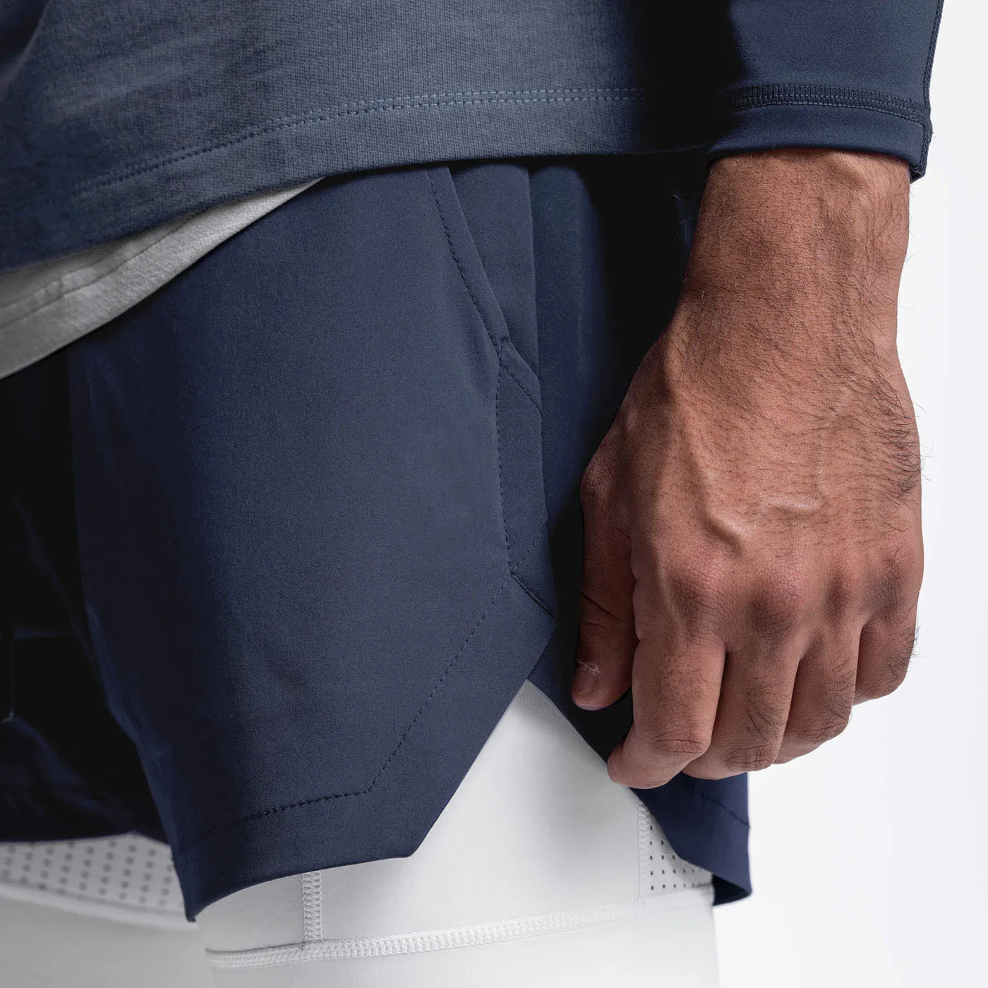 2025 NEW Men's Sports Shorts 2 in 1 Running Shorts Men's Double Layer Breathable Fitness Bodybuilding Training Jogging Shorts