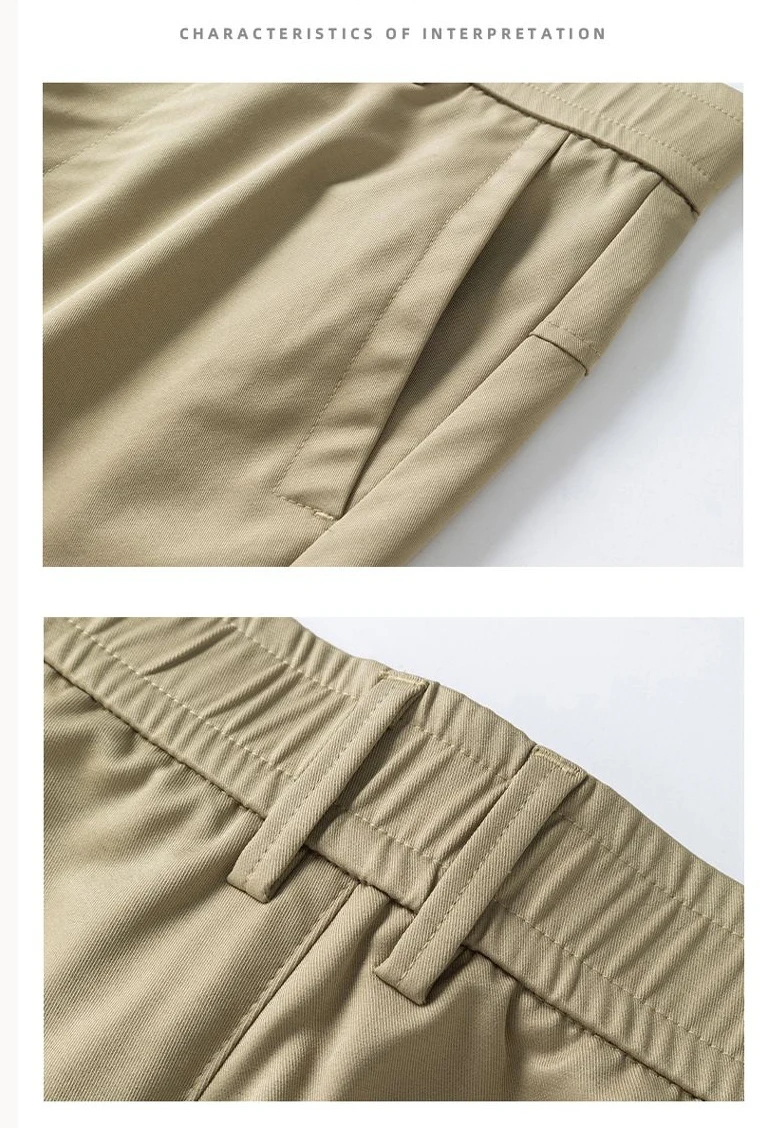 2026 New Spring Summer Ankle-Length Pants Men Straight Fit Fashion Thin Brand Clothing Solid Color Casual Trousers Male 28-38