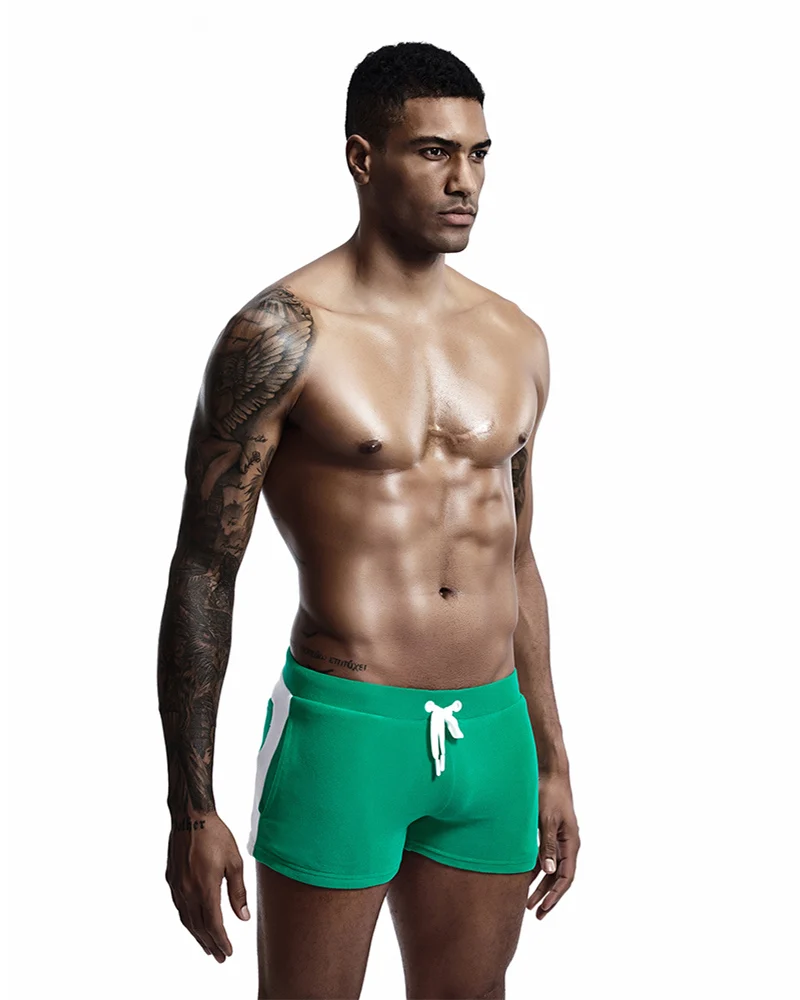 SEOBEAN Men Homewear Shorts Sexy Low Waist Cotton Super Soft Comfortable Home Male Panties Boxer Shorts Casual Short Pants