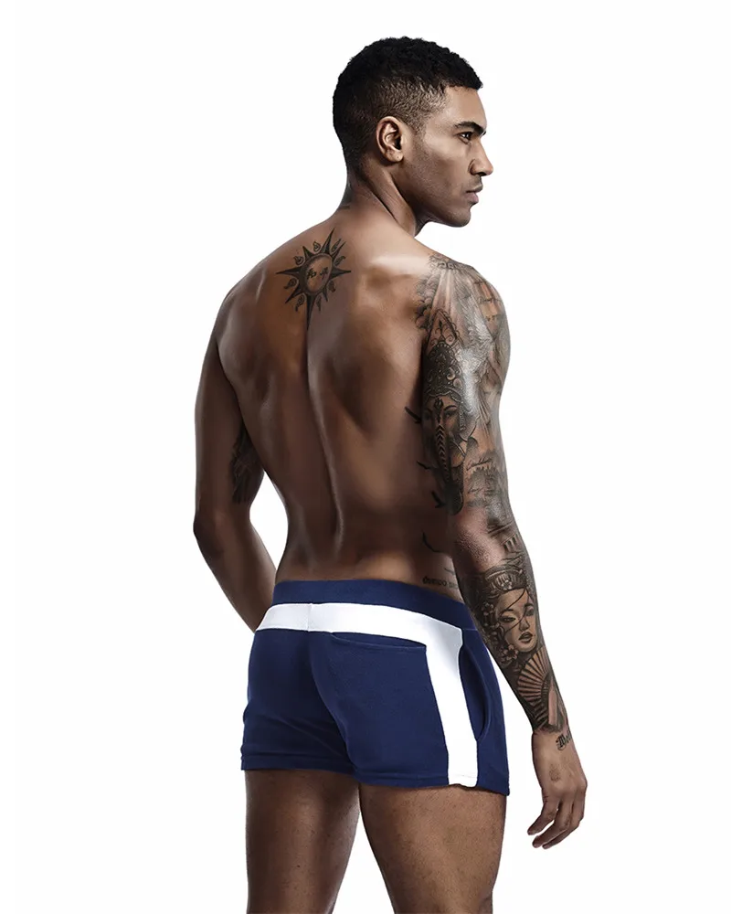 SEOBEAN Men Homewear Shorts Sexy Low Waist Cotton Super Soft Comfortable Home Male Panties Boxer Shorts Casual Short Pants