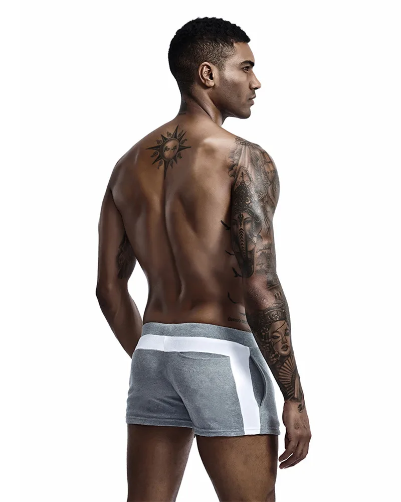 SEOBEAN Men Homewear Shorts Sexy Low Waist Cotton Super Soft Comfortable Home Male Panties Boxer Shorts Casual Short Pants