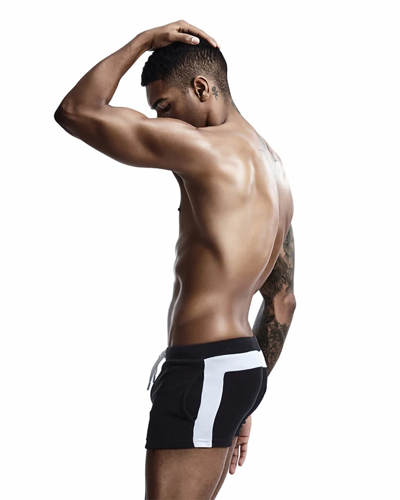 SEOBEAN Men Homewear Shorts Sexy Low Waist Cotton Super Soft Comfortable Home Male Panties Boxer Shorts Casual Short Pants