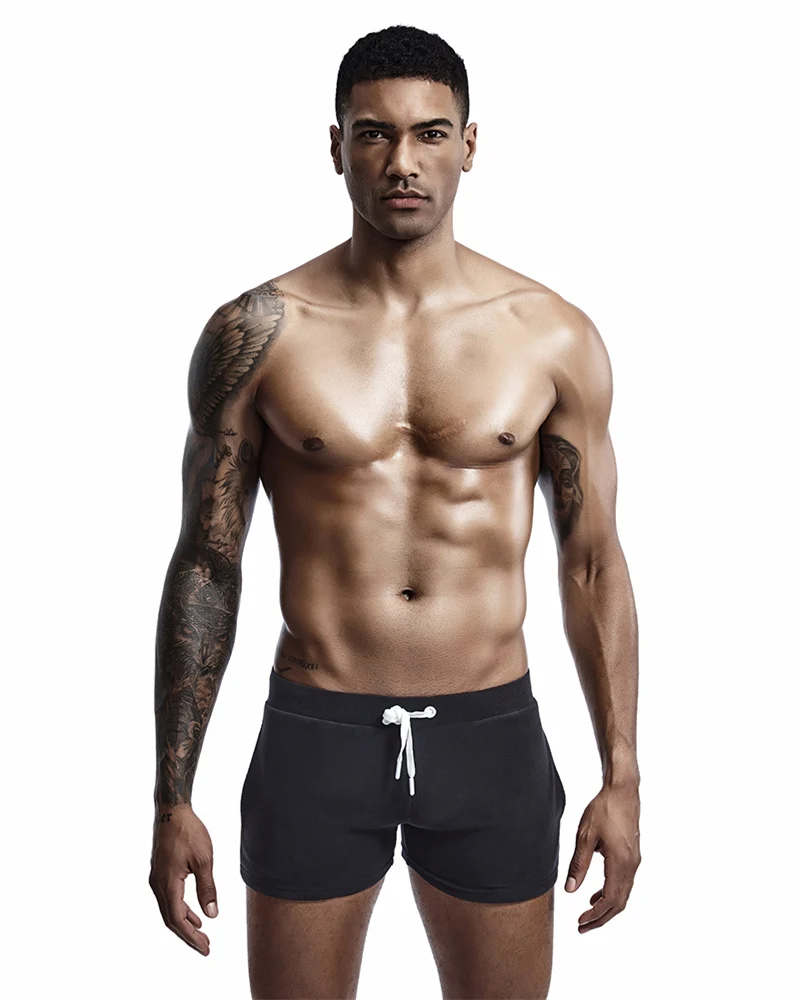 SEOBEAN Men Homewear Shorts Sexy Low Waist Cotton Super Soft Comfortable Home Male Panties Boxer Shorts Casual Short Pants