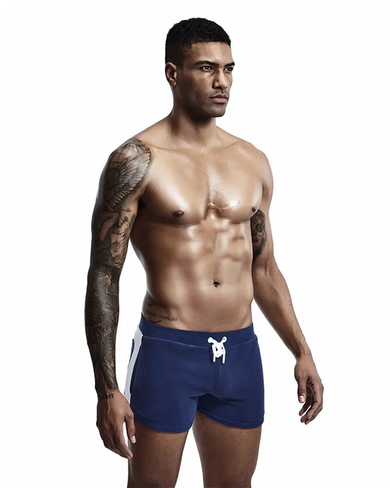 SEOBEAN Men Homewear Shorts Sexy Low Waist Cotton Super Soft Comfortable Home Male Panties Boxer Shorts Casual Short Pants