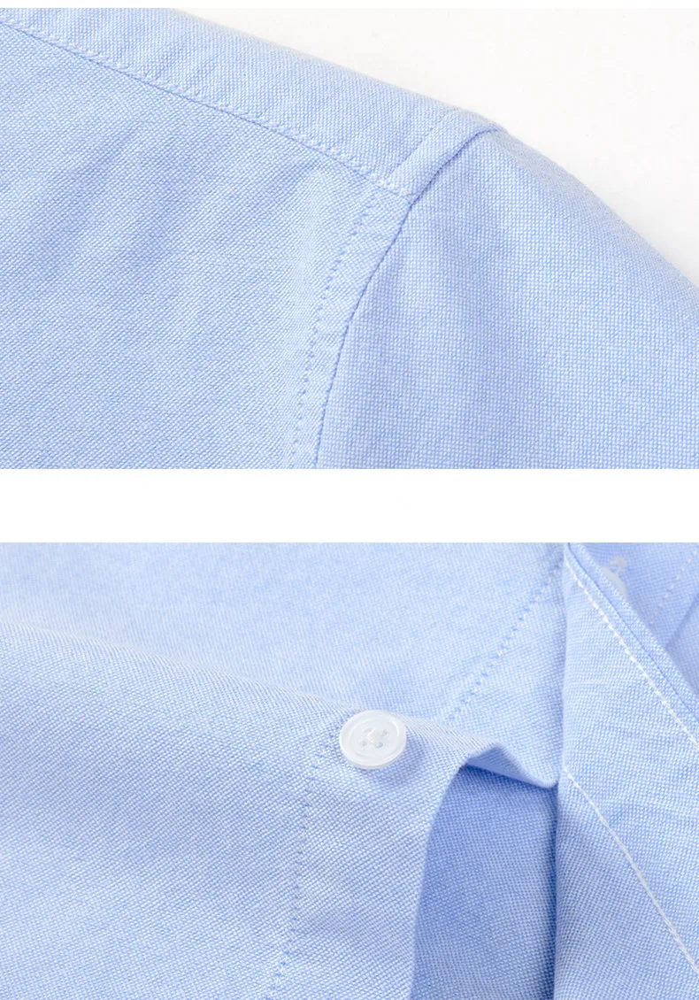 100% Cotton Men's Oxford Shirt Summer Short Sleeve Stylish Loose Stripe Solid Color Fit Dress Formal White Shirt Plus Size 5XL 