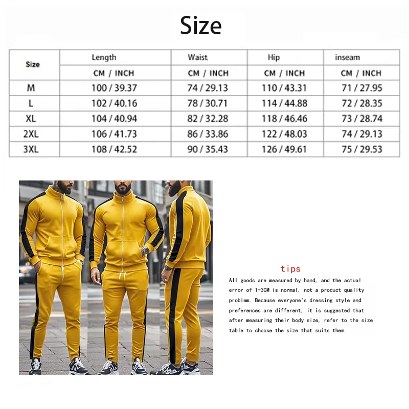 Cross-Border Europe, America, Autumn and Winter New Casual Men's Sports Suit Color Matching Men's Clothing