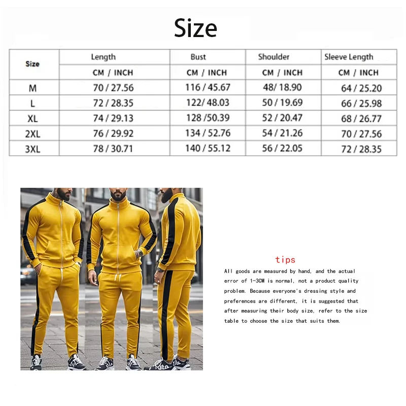 Cross-Border Europe, America, Autumn and Winter New Casual Men's Sports Suit Color Matching Men's Clothing