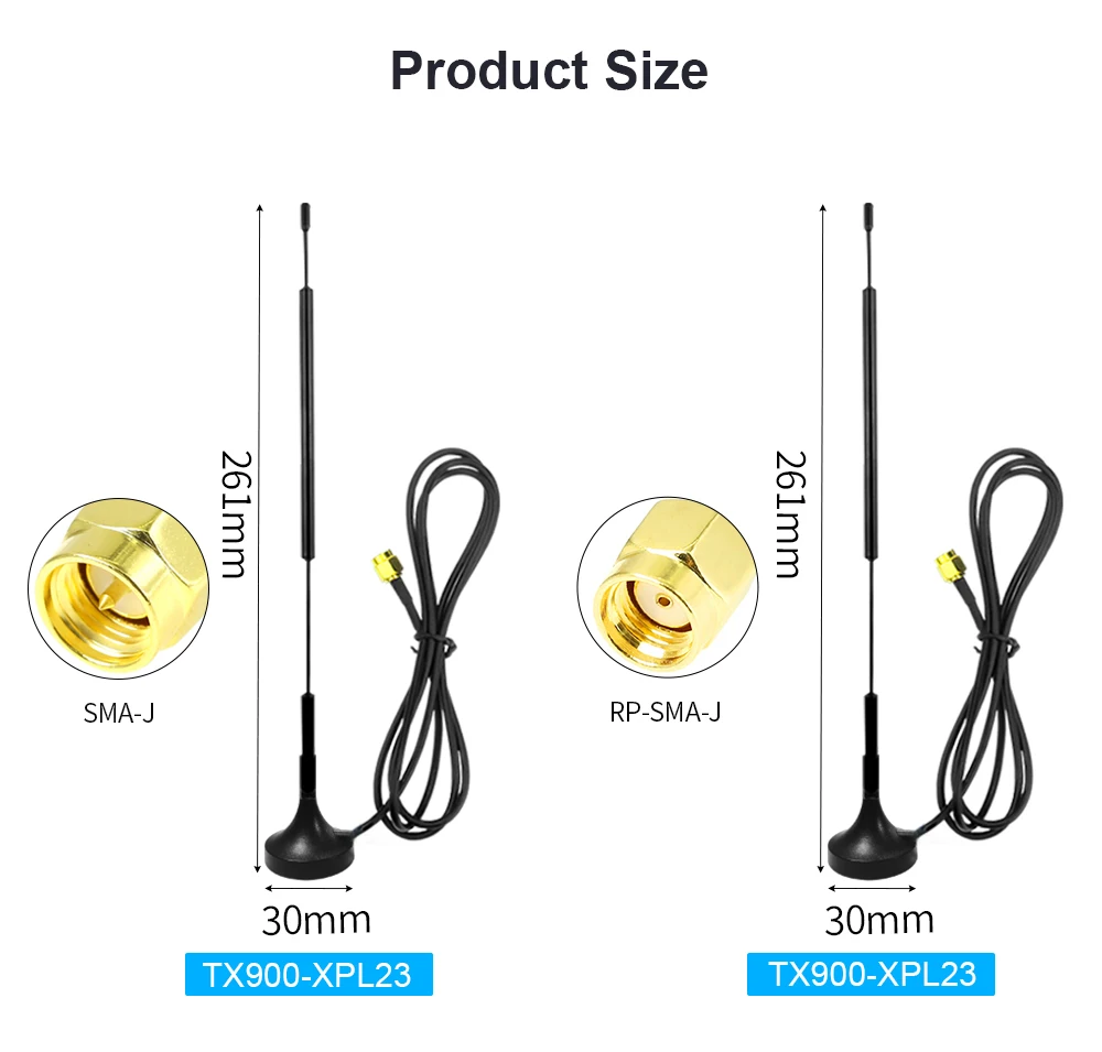 868 MHz LoRa Antenna WiFi 915 MHz Long Range Antena for 923 MHz RP SMA Male Helium Miner Antenna Indoor Low SWR