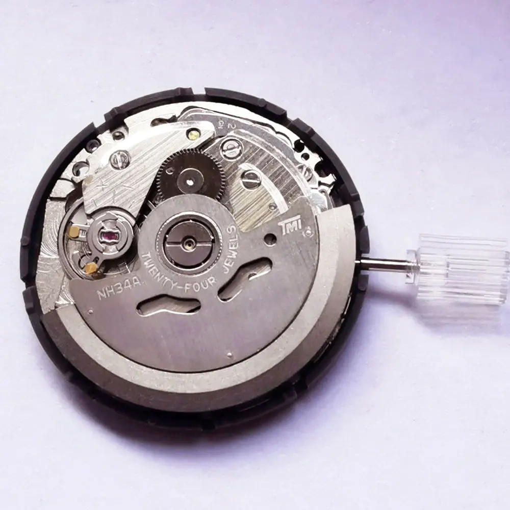High Accuracy Japan NH35A Automatic Mechanical Movement NH34 NH36 NH38 NH05 NH70/71/72 21600 bph GMT Model 3.8H 4H 9H Crown
