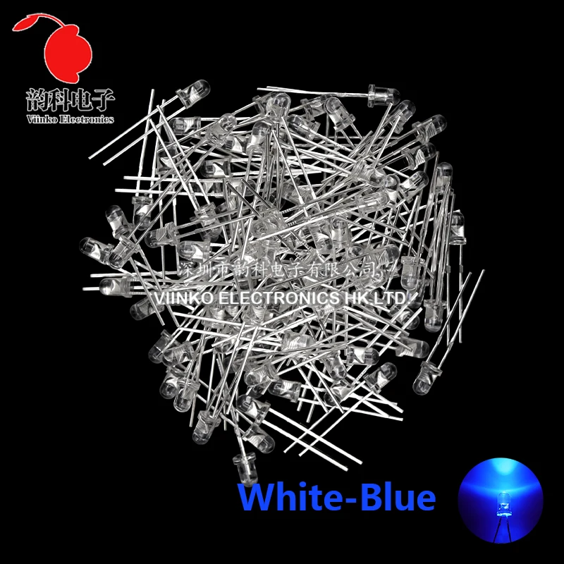 3MM 5MM Light Emitting Diodes Electronics Kit Box F3 F5 LED Diode Assorted Kit White Green Red Blue Yellow Orange
