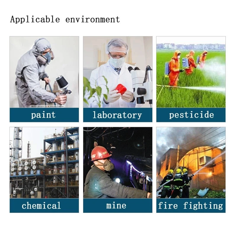 Gas Mask Acid/Organic/Ammonia 6800 Full Face Mask Respirator Paint Chemical Pesticide Laboratory Anti-dust Multifunction Filters