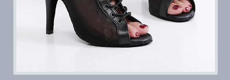 Woman High Tip Ballroom Dance Shoes Woman Ruber Insole Latino Salsa Dancing Shoes For Girls Soft Bottom Practice Latin Shoes