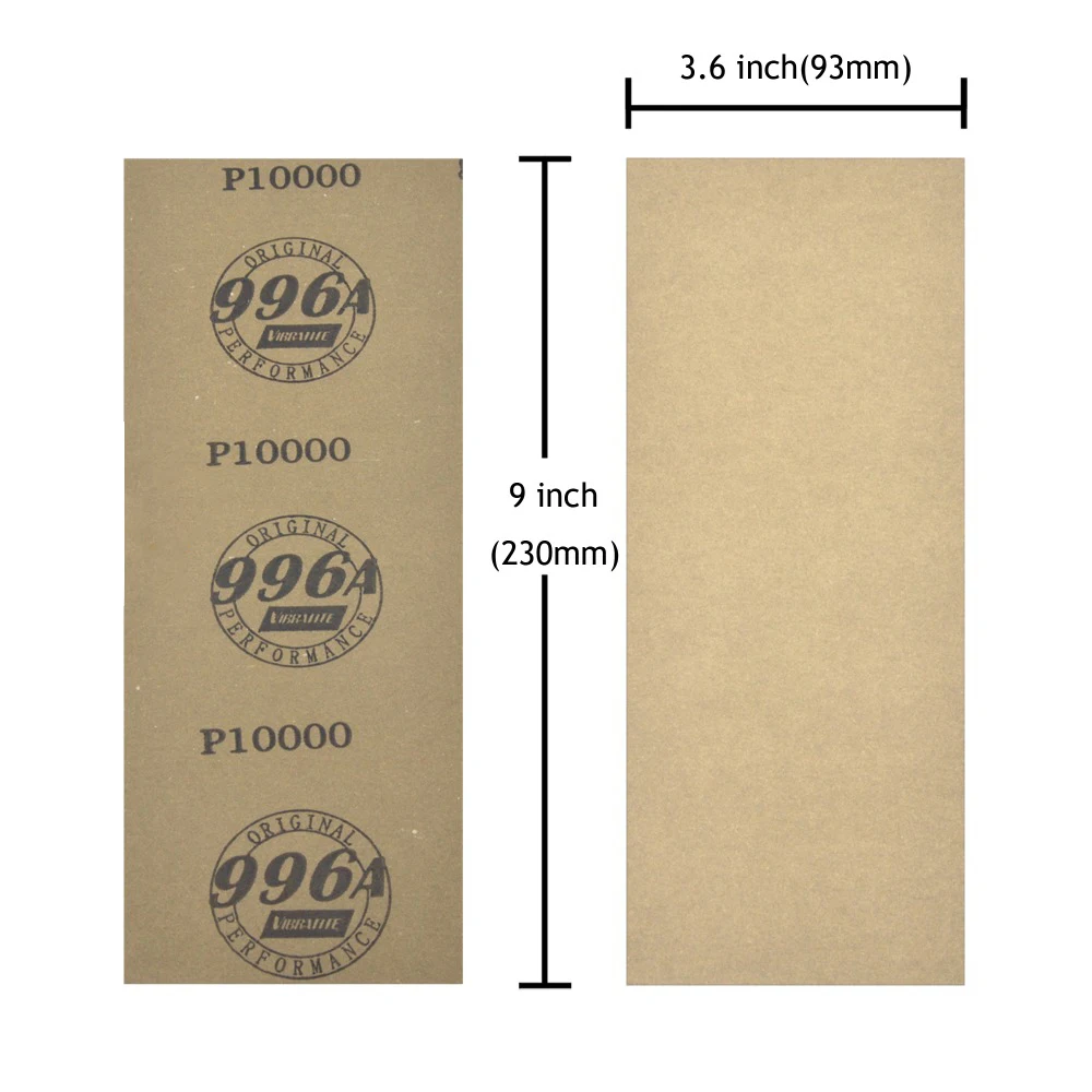10pcs Wet Dry Sandpaper 9x3.6inches Sanding Sheets Waterproof Sand Paper for Automotive Wood Sanding Car Metal Plastic Polishing