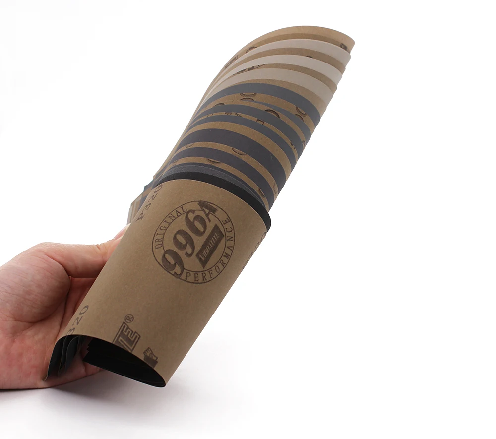 10pcs Wet Dry Sandpaper 9x3.6inches Sanding Sheets Waterproof Sand Paper for Automotive Wood Sanding Car Metal Plastic Polishing