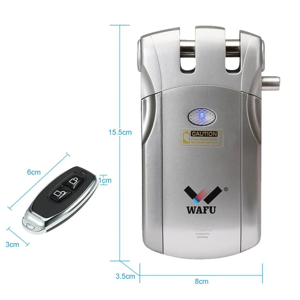 Wafu 019 Remote Control Door Lock Wireless Tuya Wifi Smart Lock Bluetooth Electronic Keyless Invisible Lock Phone Control Locks