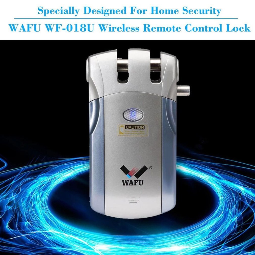 Wafu 019 Remote Control Door Lock Wireless Tuya Wifi Smart Lock Bluetooth Electronic Keyless Invisible Lock Phone Control Locks