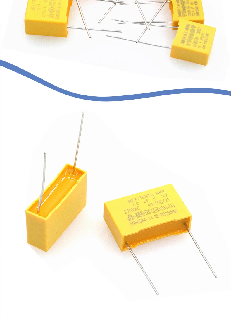 10PCS 275VAC Polypropylene Film Capacitor X2 0.01 0.1 0.15 0.022 0.22 0.33 0.47 0.56 0.68 1.2uf 104K 1uf Correction Capacitor