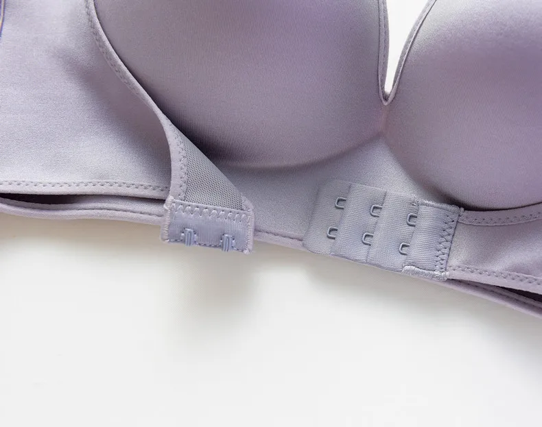 1/2 Cup Push Up Bra Front and Behind Buckle Underwear Women Sexy Deep V Strapless Stealth Brassiere Wire Free Thicken Lingerie