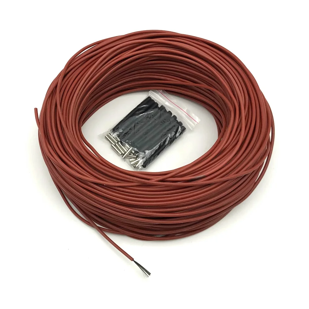 MINCO HEAT 5 to 100 Meters Infrared Warm Floor Cable 12K 33ohm/m Electric Carbon Heating Wires