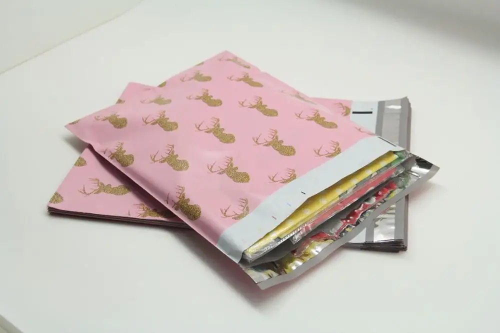 10PCS Print Poly Mailer Cloth Packaging Envelopes Self Seal Clothes Mailing bag courier shipping envelopes