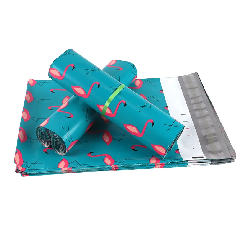 10PCS Print Poly Mailer Cloth Packaging Envelopes Self Seal Clothes Mailing bag courier shipping envelopes