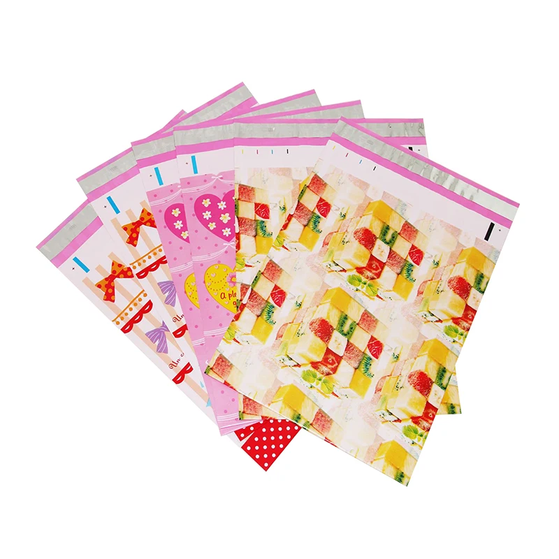 10PCS Print Poly Mailer Cloth Packaging Envelopes Self Seal Clothes Mailing bag courier shipping envelopes