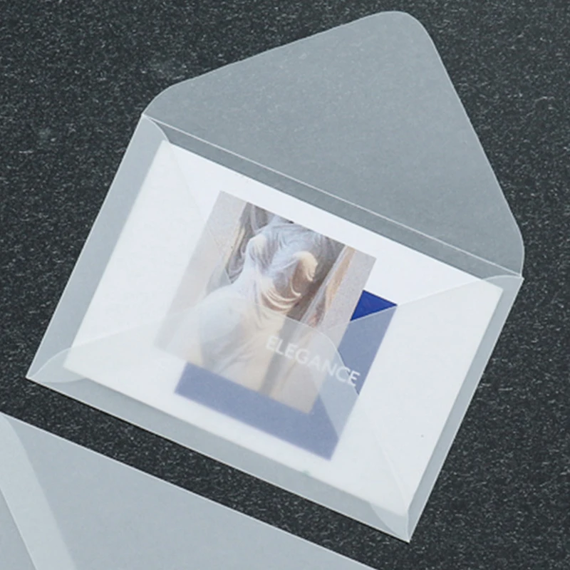 50pcs/lot Blank Translucent Envelope for Invitations Postcards European Giftbox Message Card Envelopes Wedding Business Letters