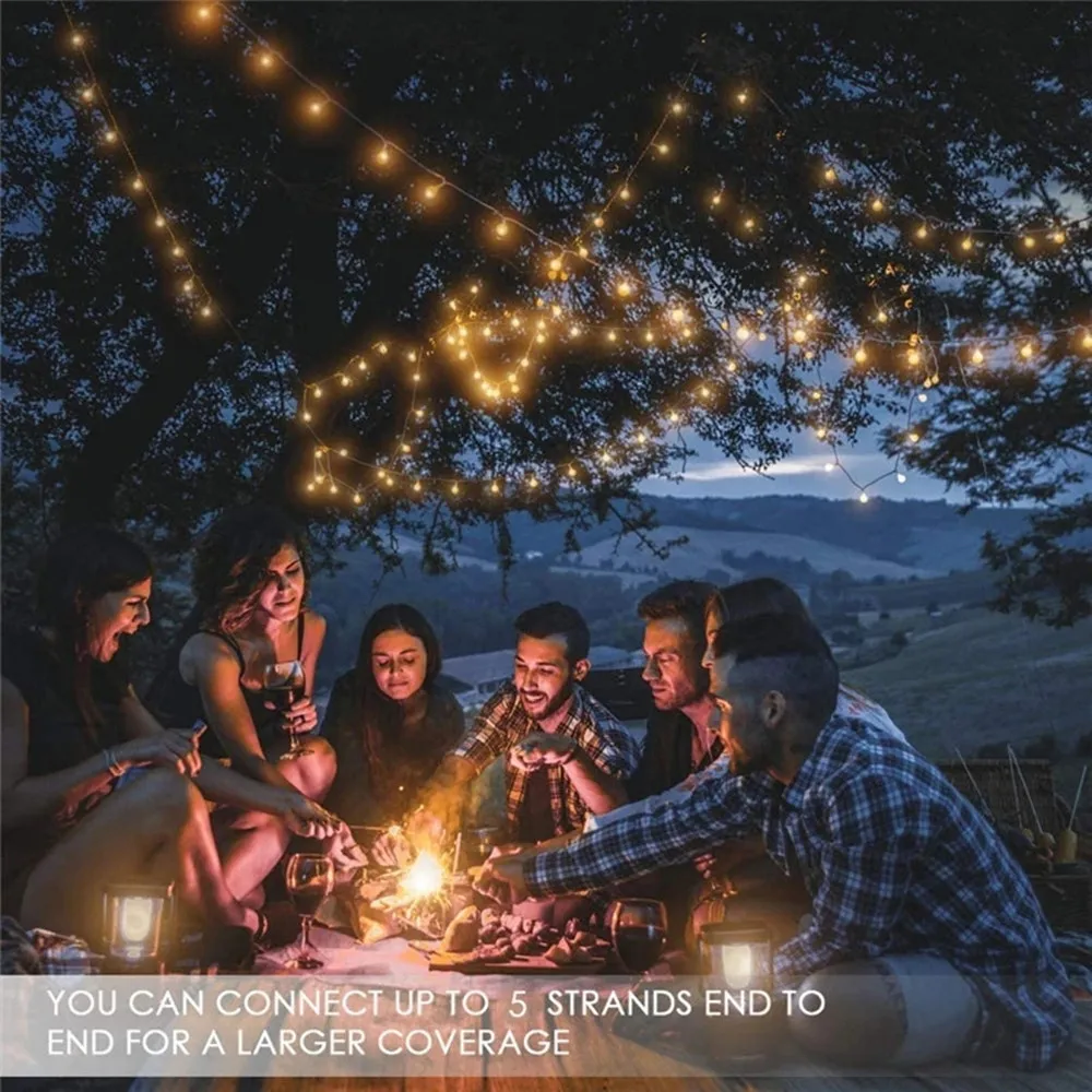 LED String Fairy Light 220V 10M/20M/30M Crystal Bubble Ball Outdoor Lamp Bulbs Garland Decoration Waterproof Garden Christmas