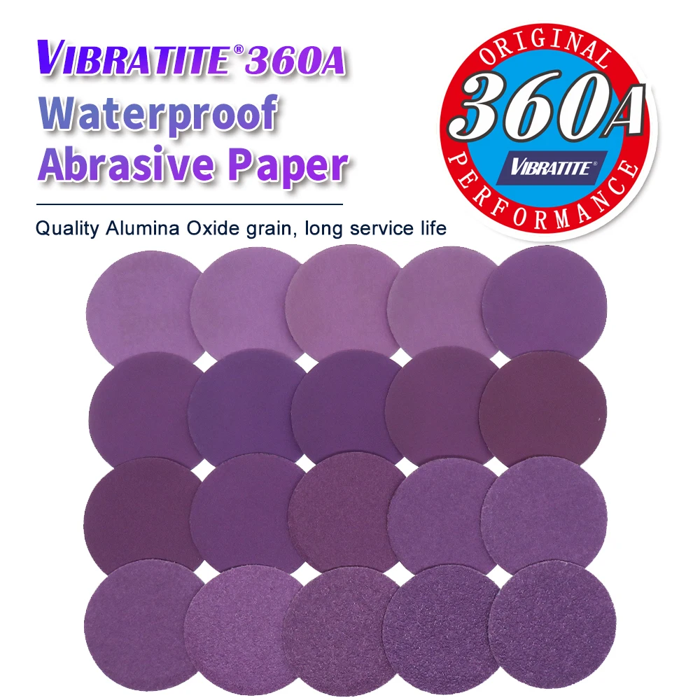 50Pcs 2 Inch 50mm Sanding Disc Wet Dry 80-10000 Grit Sandpaper Hook&Loop Aluminum Oxide for Drill Grinder Rotary Tools