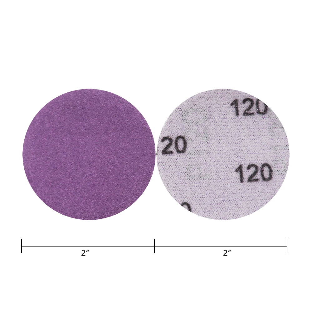 50Pcs 2 Inch 50mm Sanding Disc Wet Dry 80-10000 Grit Sandpaper Hook&Loop Aluminum Oxide for Drill Grinder Rotary Tools