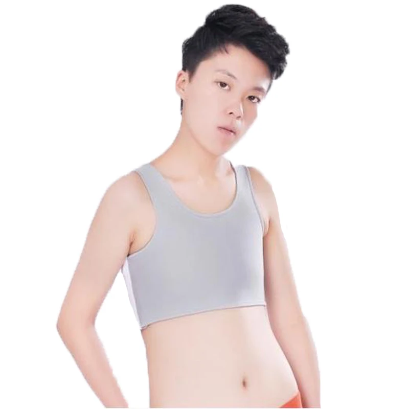 S-5XL Flat Breast Binder Les Transboy Lesbian Underwear Corset Women Side Buckle Short Vest Tank Top Shaper Bustier Chest Binder