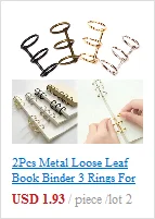 1pc Spring Pen Clip Metal Pencil Holder Single Hole Double Opening Triple Orifice Elastic Loop Portable Writing Stationery