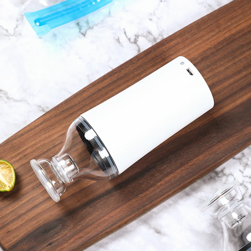 Reusable Vacuum Food Storage Zipper Bags Set Electric Handheld Vacuum Sealer Pump Sous Vide Bags USB Rechargeable BPA Free