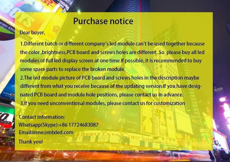 P3 Indoor Full Color LED Display Module SMD2121 64x32 Dots 1/16 Scan 192x96mm Led Panels for Sign Application